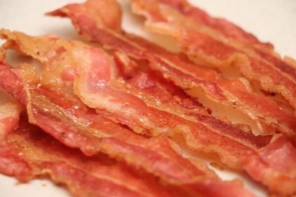 Bacon cooked in airfryer