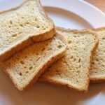 Toast made in an air fryer