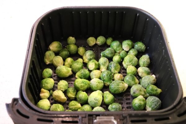 hot-steamed sprouts in a frozen frying pan