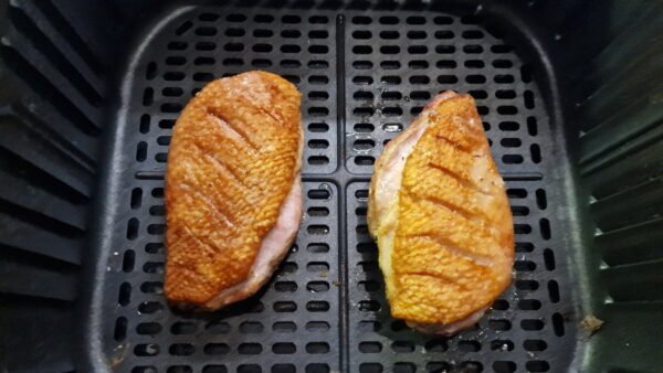 rose duck breast in a hot air-fryer